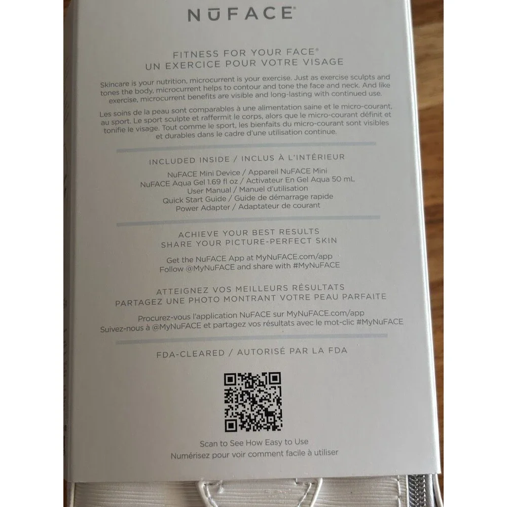 Nuface Mini Facial Toning Device & Ionized Booster, Facial Towelette, Case